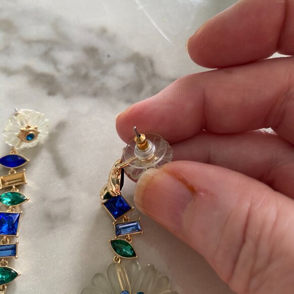 Floral Drop Earrings - Picture 3 of 3